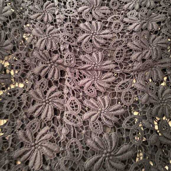 Tahari midnight blue lace jacket size 8 - Picture 2 of 6